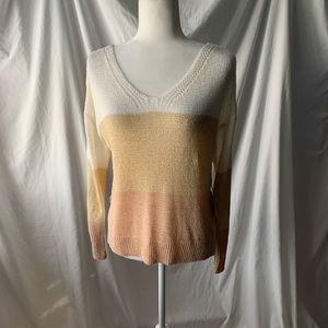 NWT O&O TriColor Sweater